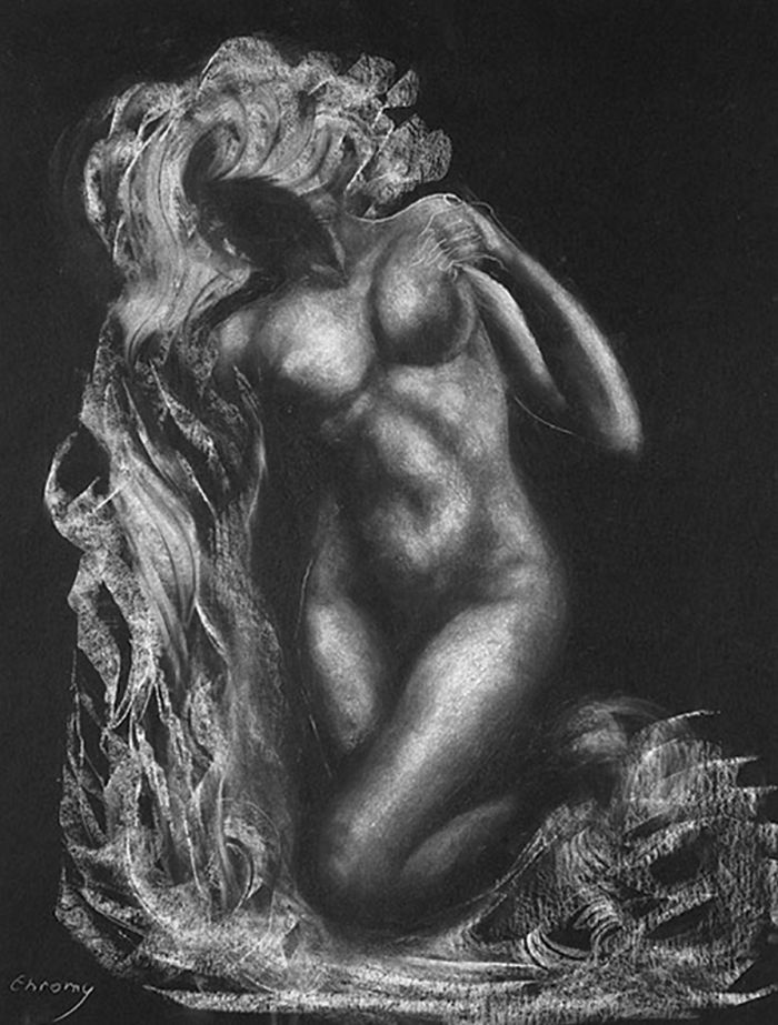 Eurydice (Draped nude)